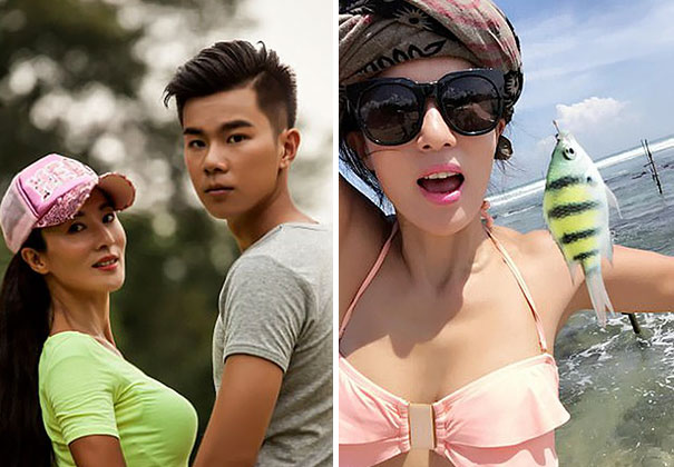 Awet Muda dan Seksi di Usia 50 Tahun, Ibu ini Dianggap Pacar dari Anaknya Sendiri