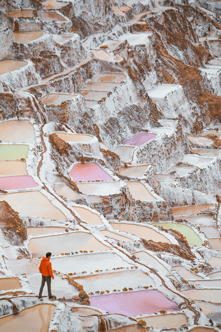 Tambak Garam dari Sebuah Gunung di Peru Ini Indah Banget Gan!