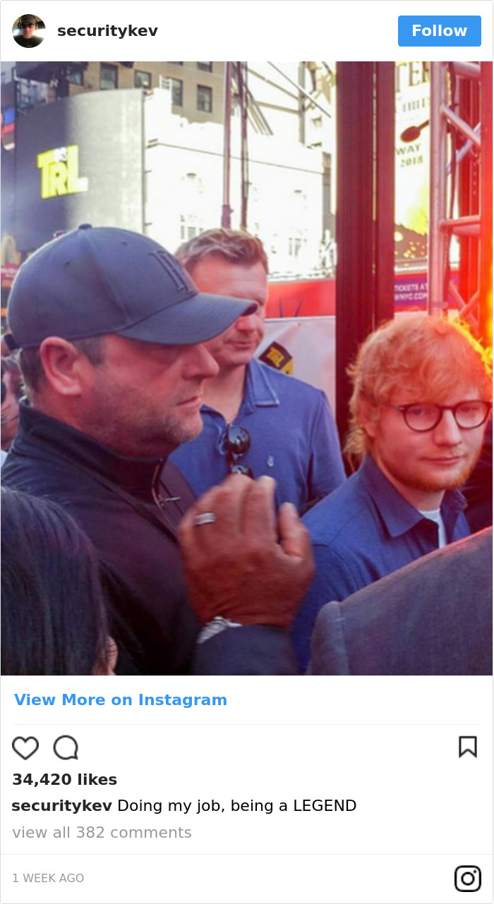 Di balik layar, kehidupan security seorang Ed Sheeran