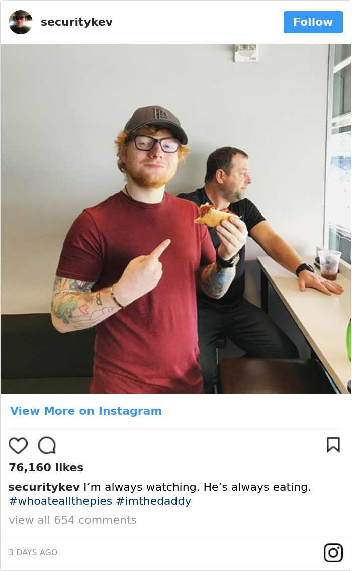 Di balik layar, kehidupan security seorang Ed Sheeran