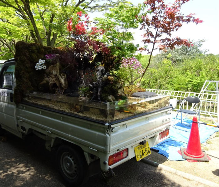 &quot;Kei Garden Truck&quot; Kontes unik Membuat taman di atas mobil Truck