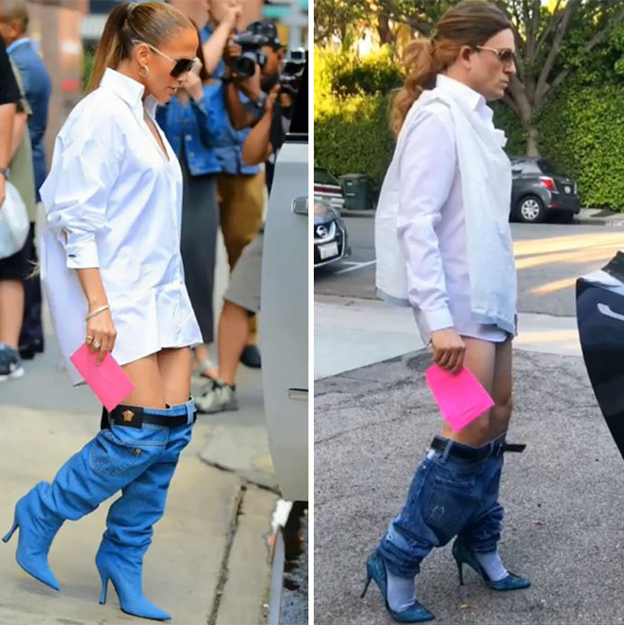 Foto-foto Konyol Tom Lenk Yang Memparodikan Fashion Selebritis, Dijamin Ngakak Gan