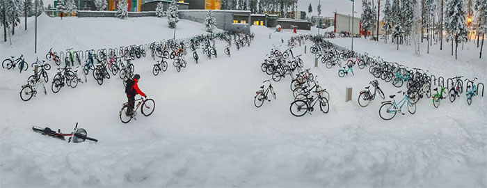 Belajar Dari Finlandia Dimana Para Pelajar Ke Sekolah Dengn Sepeda Walau Musim Dingin