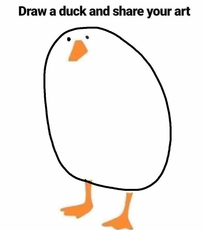 Absurdnya Kelakuan Orang-Orang Ketika Ditantang Gambar Bebek, Coba Buat Versi Kalian!