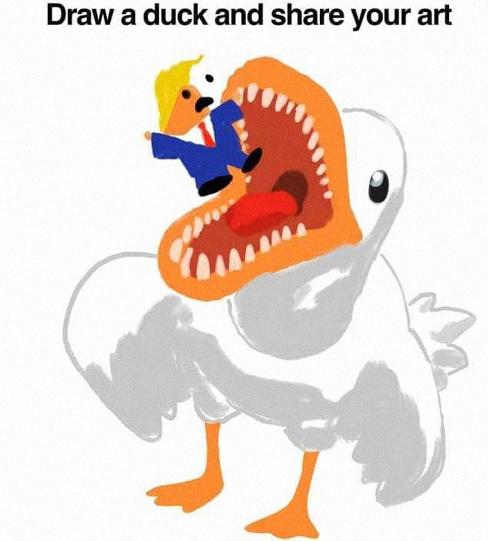 Absurdnya Kelakuan Orang-Orang Ketika Ditantang Gambar Bebek, Coba Buat Versi Kalian!