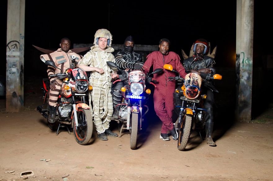 Ghost Rider hingga Madmax, simak gaya nyentrik nan kocak para Ojol dari Nairobi ini.