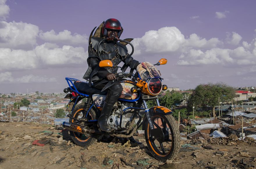 Ghost Rider hingga Madmax, simak gaya nyentrik nan kocak para Ojol dari Nairobi ini.