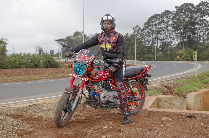 Ghost Rider hingga Madmax, simak gaya nyentrik nan kocak para Ojol dari Nairobi ini.