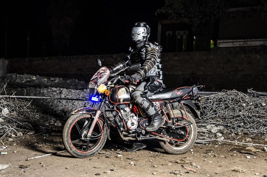 Ghost Rider hingga Madmax, simak gaya nyentrik nan kocak para Ojol dari Nairobi ini.