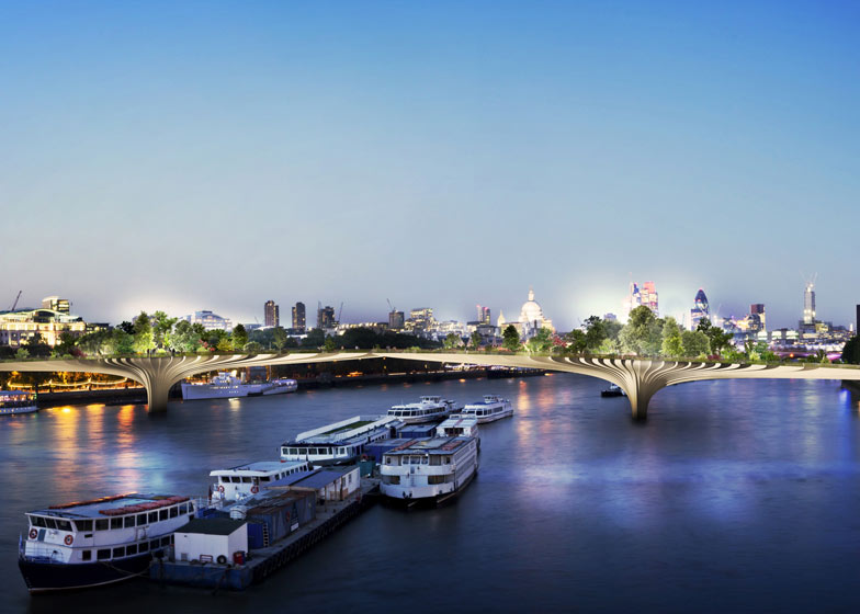 MANTAP! Jembatan Pejalan Kaki Bertaman Akan Dibangun di Sungai Thames, London