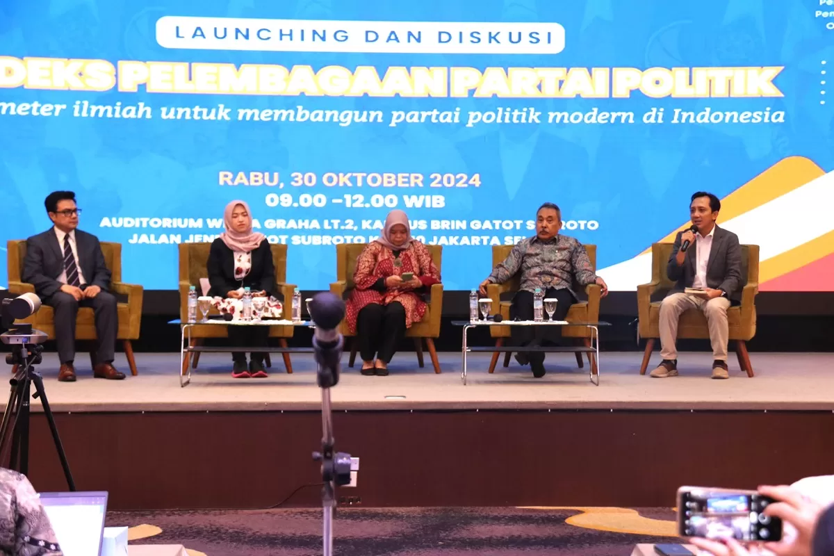 BRIN Luncurkan Indeks Kelembagaan Parpol, PKS Tertinggi Disusul Nasdem