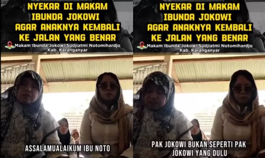 VIRAL: Nyekar Makam Ibu Jokowi, Malah Curhat Minta Jkw Dikembalikan ke Jalan Yg Benar