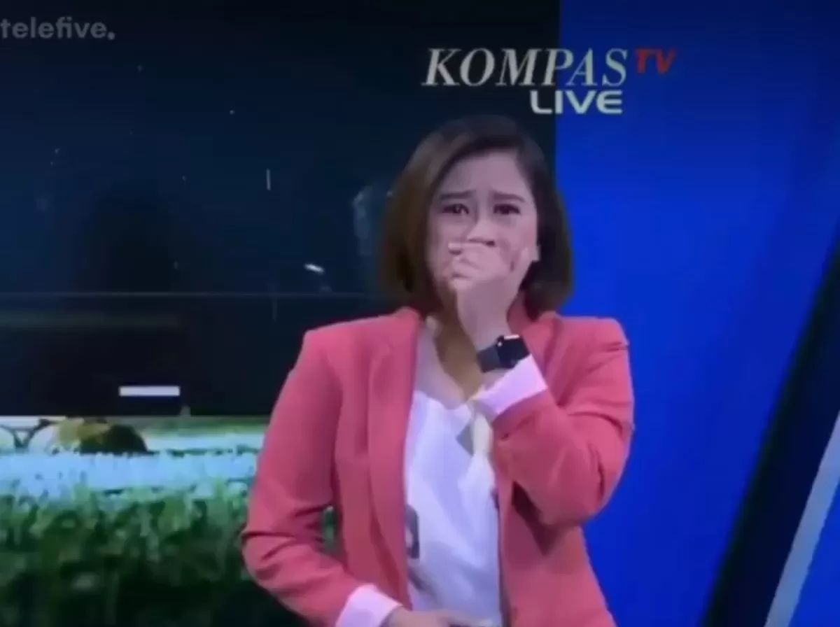 Tangis Presenter Kompas TV Gita Maharkesri Saat Siaran Terakhir Usai Kena PHK Massal 
