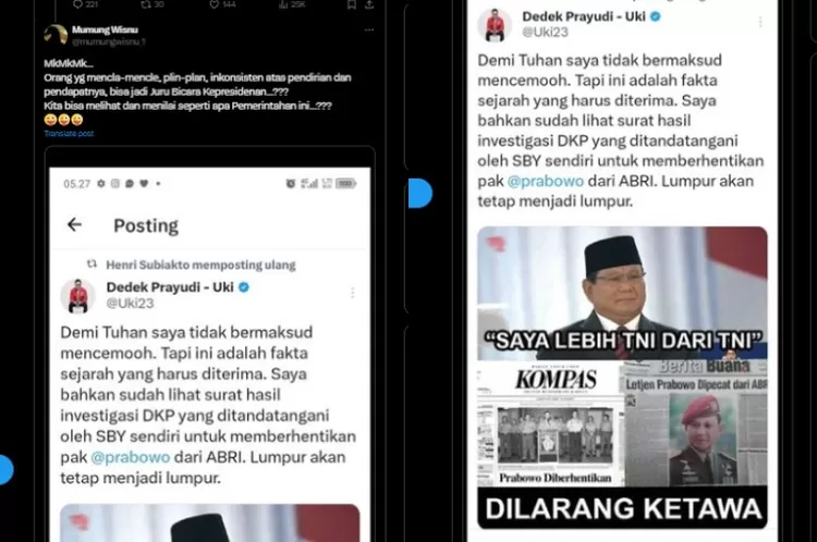 Dedek Prayudi Dilantik Jubir Kepresidenan, Publik Ungkit Jejak Kritik ke Prabowo