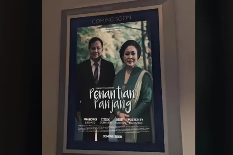 Viral Poster Prabowo Subianto dan Titiek Soeharto ala Film Bioskop Penantian Panjang