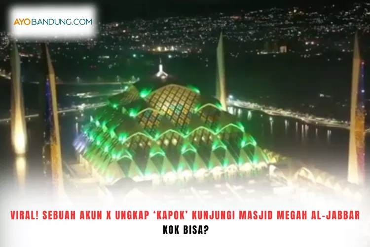 Akun X Ungkap 'Kapok' Kunjungi Masjid Megah Karya Ridwan Kamil di Bandung