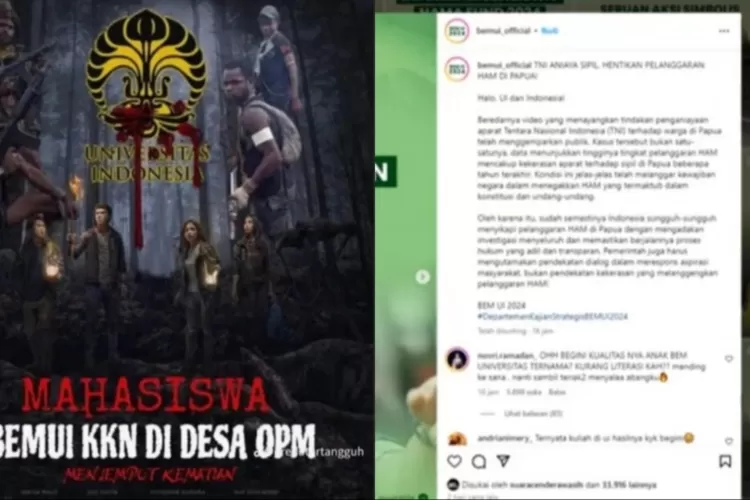 Kritik TNI Melanggar HAM, BEM UI Ditantang KKN di Desa OPM