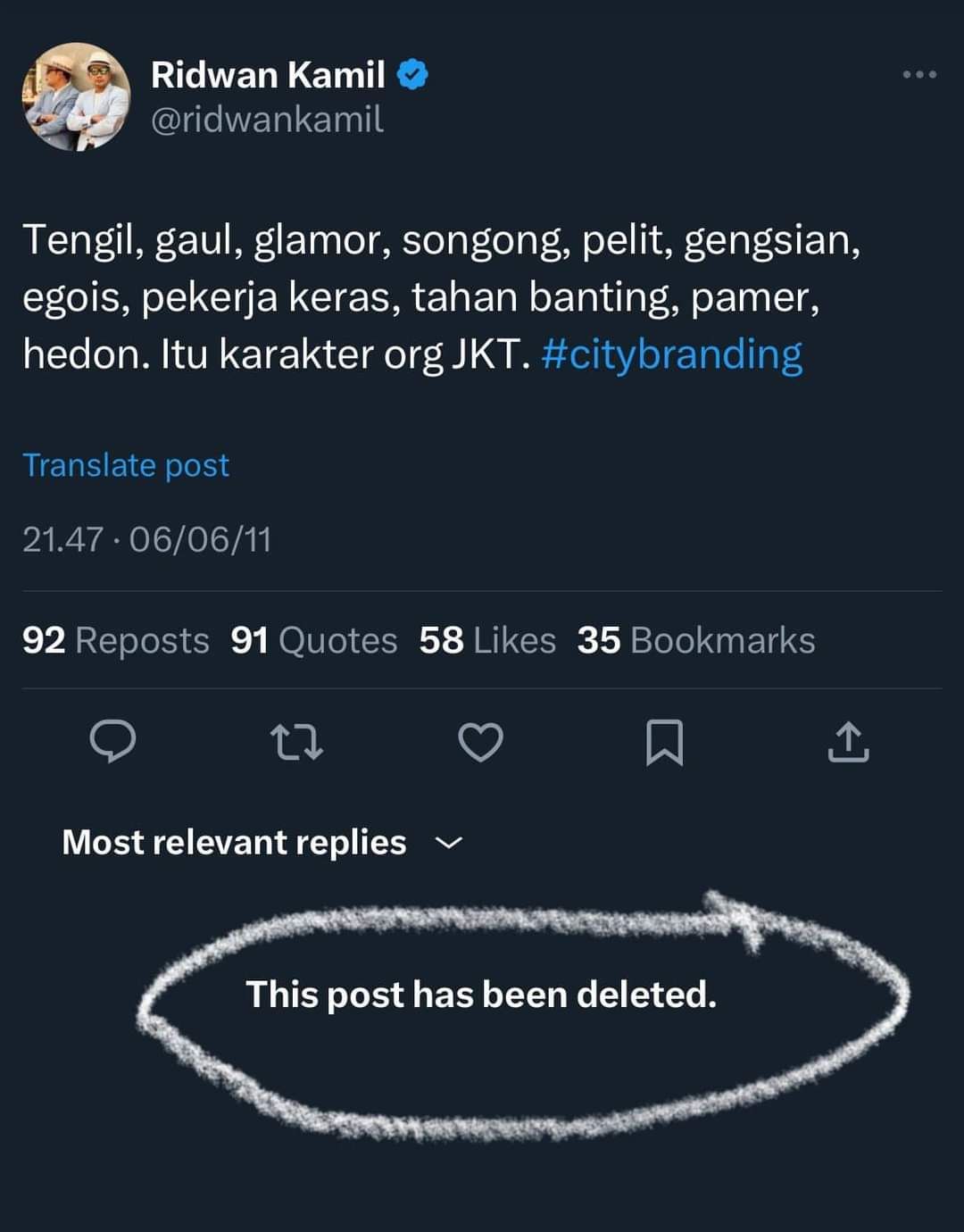 Jejak Digital Ridwal Kamil Sebut Orang JKT Tengil, Songong, Pelit dan Egois Viral