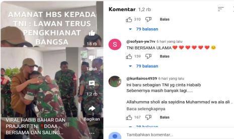 Momen Keakraban Anggota TNI Cium Tangan dan Peluk Habib Bahar Smith