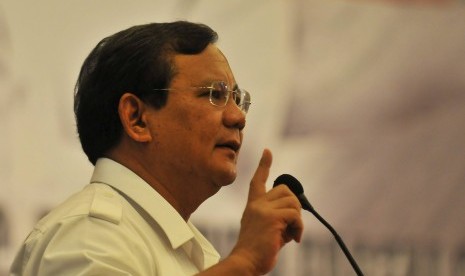 Prabowo: Mengatasi Banjir Kok Diserahkan ke Satu Orang