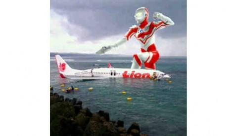 Inilah Penyebab Lion Air Tergelincir ke Laut di Bali