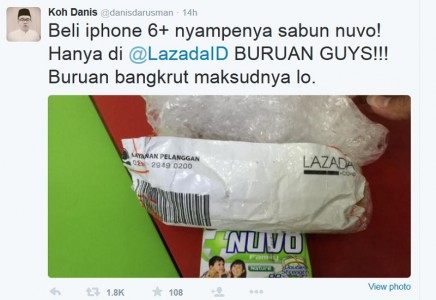 Payah..Pesan iPhone 6 di LAZADA Datangnya Sabun Mandi