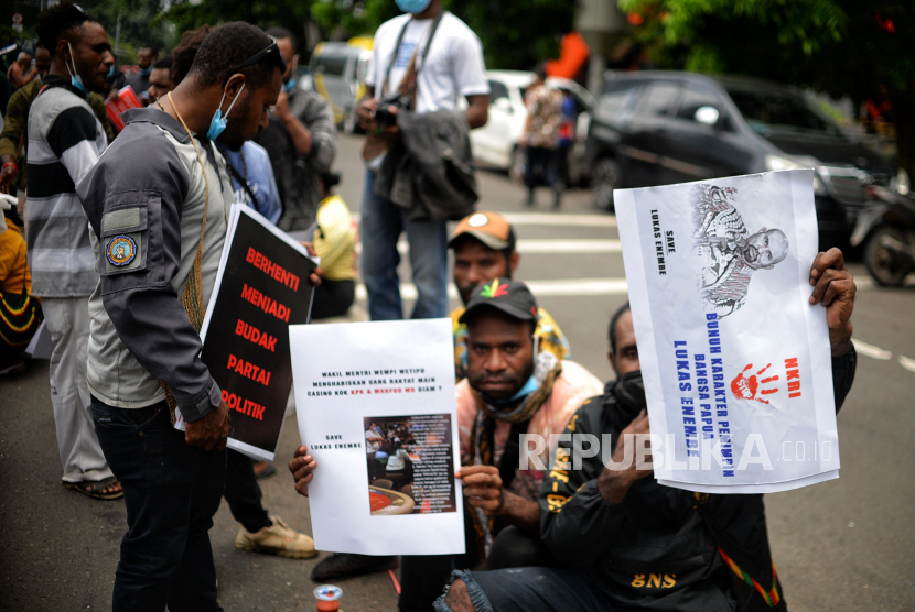 Mahasiswa Papua Demo KPK, Protes Penetapan Tersangka Lukas Enembe