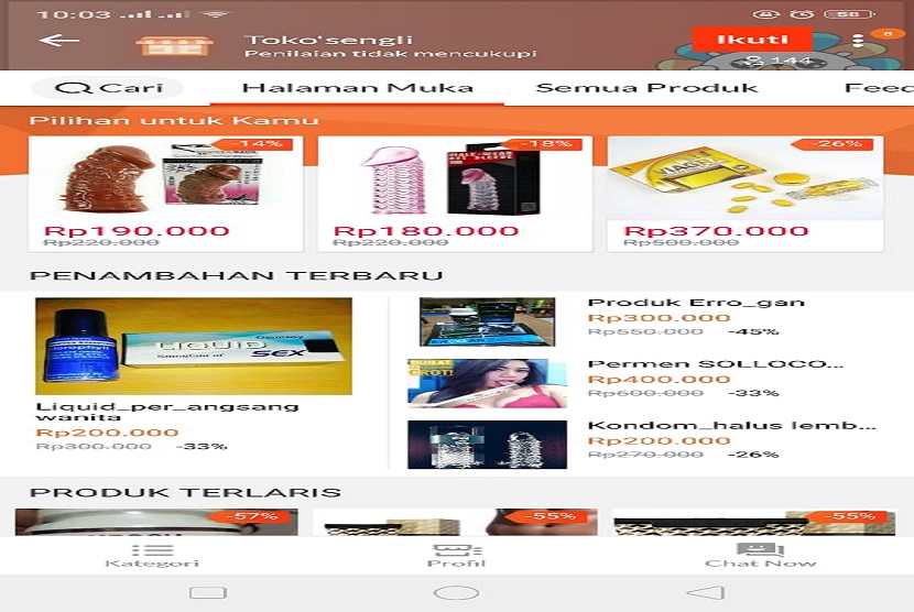 E-Commerce 'Jual' Alat Seks, Ini Tanggapan Kemenkominfo