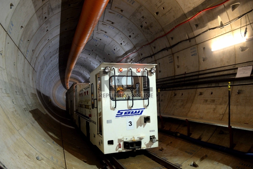 In Picture: Pengerjaan Terowongan Bawah Tanah Proyek MRT Sudah Mencapai 50 Persen
