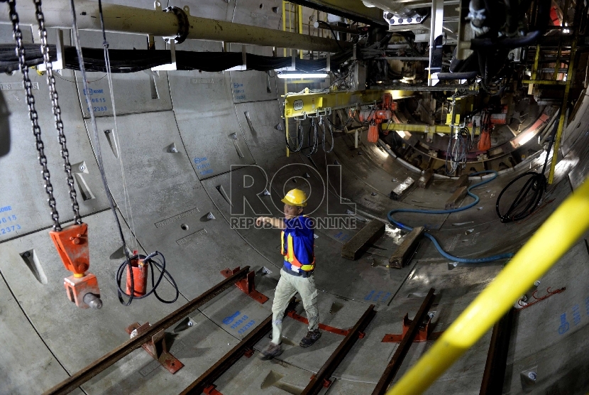 In Picture: Pengerjaan Terowongan Bawah Tanah Proyek MRT Sudah Mencapai 50 Persen