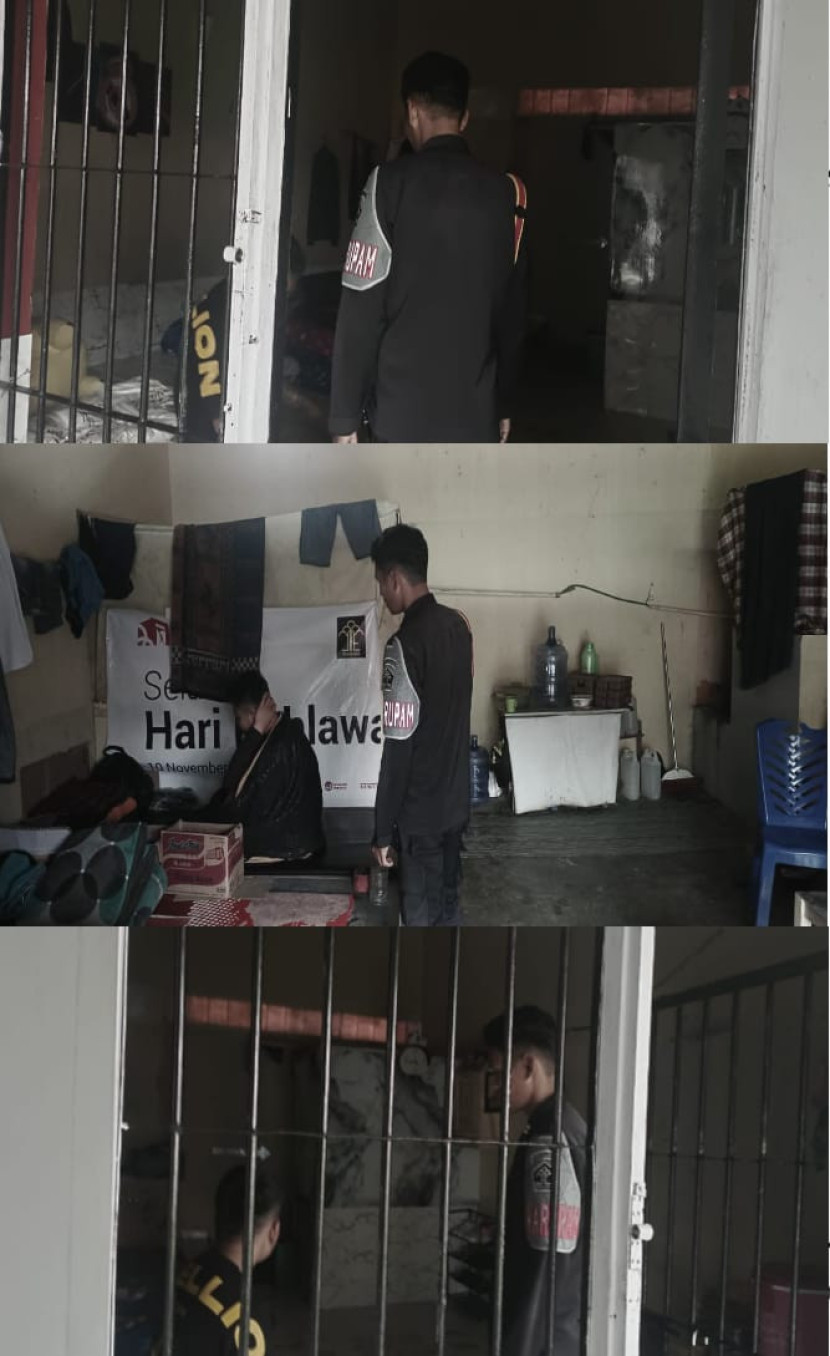 Petugas Pengamanan Lapas Mamasa Lakukan Pemeriksaan Kamar Hunian sebagai Deteksi Dini