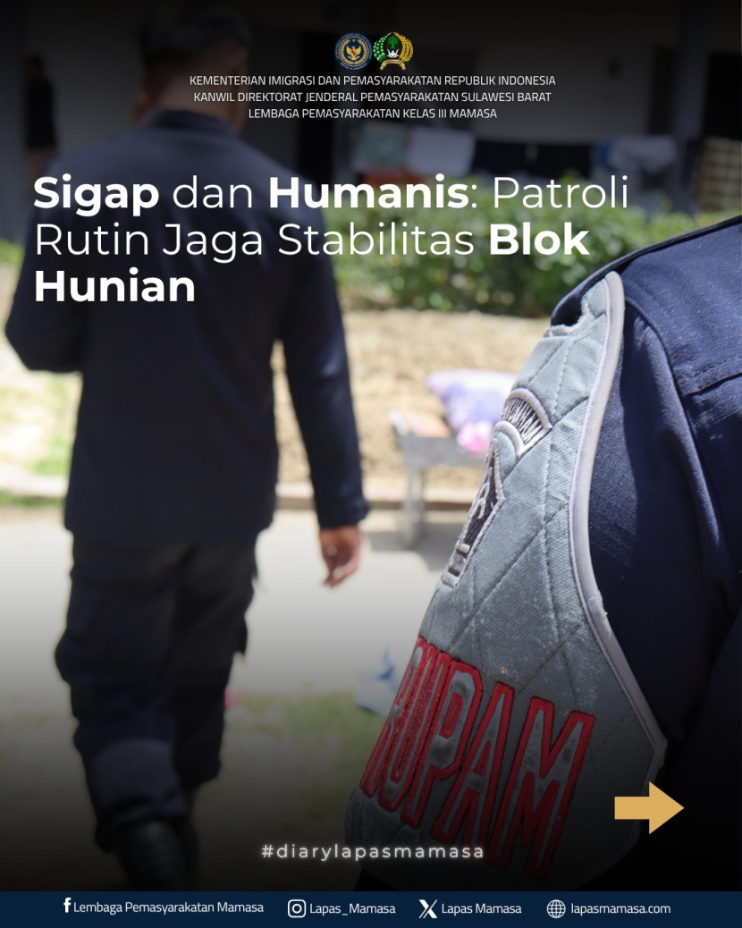 Sigap dan Humanis: Patroli Rutin Jaga Stabilitas Blok Hunian