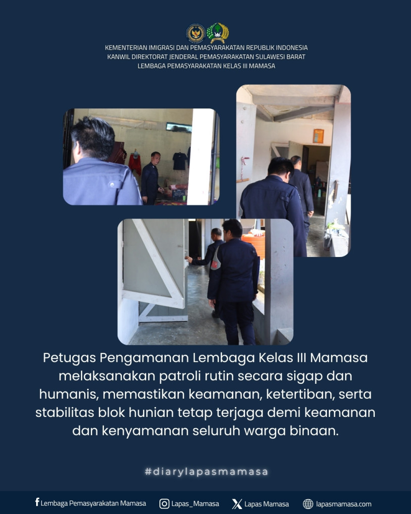 Sigap dan Humanis: Patroli Rutin Jaga Stabilitas Blok Hunian