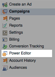 Iklan Facebook dengan Power Editor