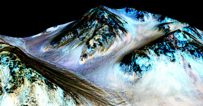 Google Doodle 29 September 2015, tentang kemungkinan aliran air di Mars