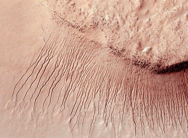 Google Doodle 29 September 2015, tentang kemungkinan aliran air di Mars