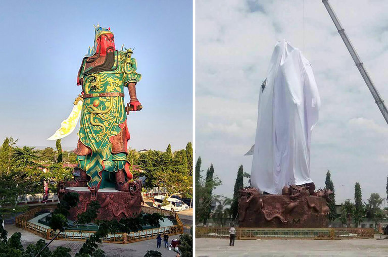 Statue of Chinese god stokes tension in Muslim-majority Indonesia