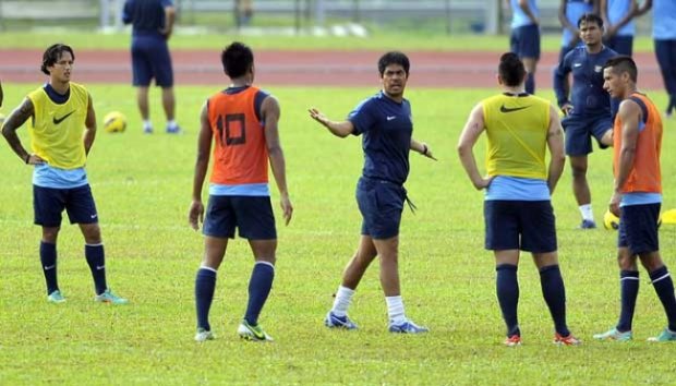 Foto-foto Timnas Bersiap Hadapi Singapura