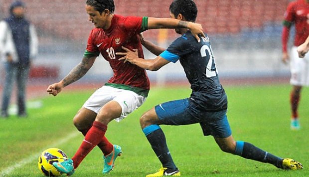 Foto-foto Timnas Indonesia Kalahkan Singapura 1 - 0