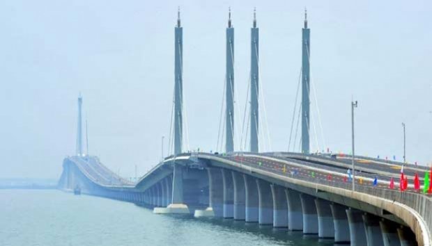 Jembatan diatas Laut Terpanjang di Dunia