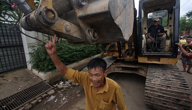 Eksekusi Lahan di Kembangan Selatan