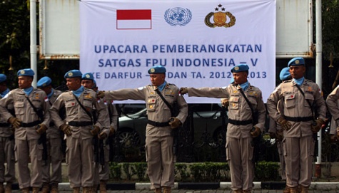 140 Polisi Indonesia Ditugaskan ke Sudan (salah satunya Kaskuser gan)