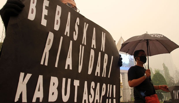 SBY Sebut Kebakaran Lahan di Riau Ulah Masyarakat