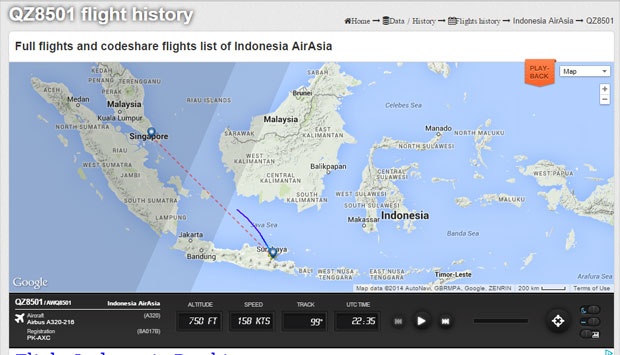 Lokasi Pencarian AirAsia Diperluas