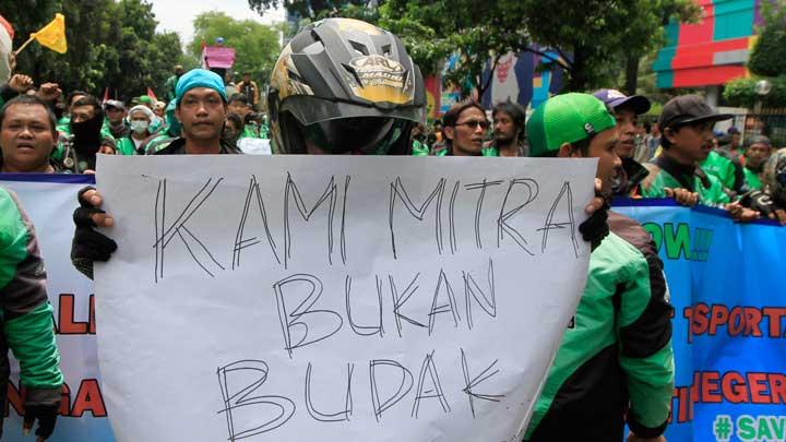 Demo Depan Istana, Ojek Online Tuntut Persamaan Tarif