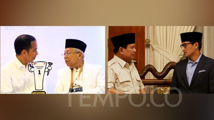 Indikator: Elektabilitas Jokowi 54,9 Persen, Prabowo 34,8 Persen