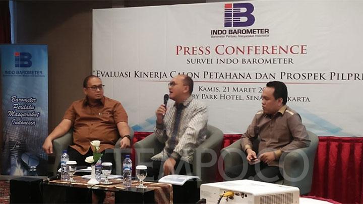 Survei Indo Barometer: Tanda Kemenangan Kuat Ada di Jokowi