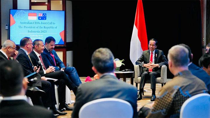 Jokowi Ajak Bos-bos Perusahaan Australia Berinvestasi di Proyek IKN