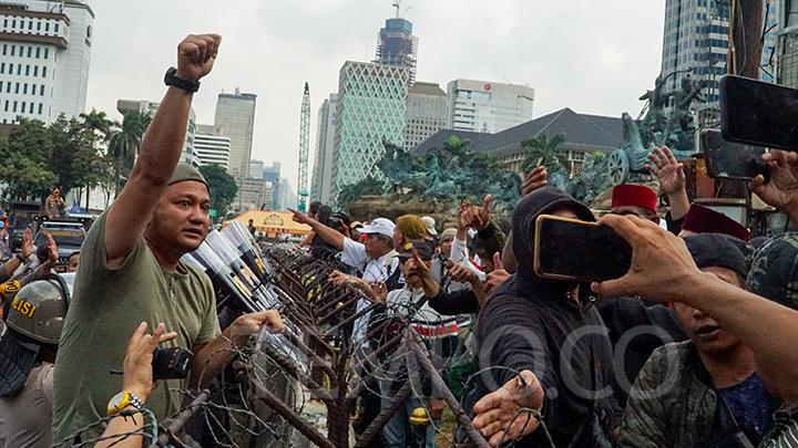 Massa Pendukung Tetap Gelar Demo Meski Dilarang Prabowo