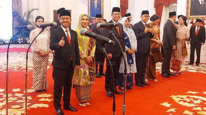 Kelakar Bahlil Sesaat Sebelum Dilantik jadi : Suasananya Kok Seperti Munas Golkar